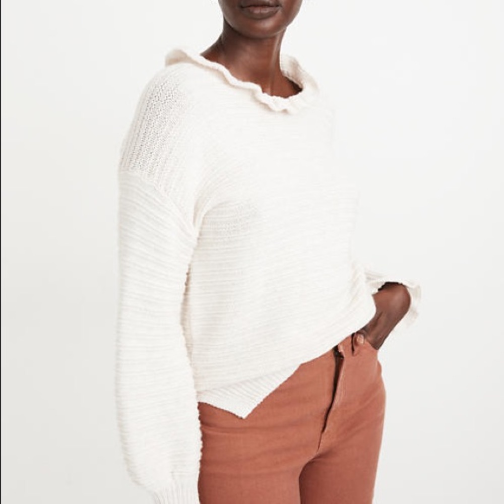 Madewell Ruffle Sweater - Picture 3 of 6